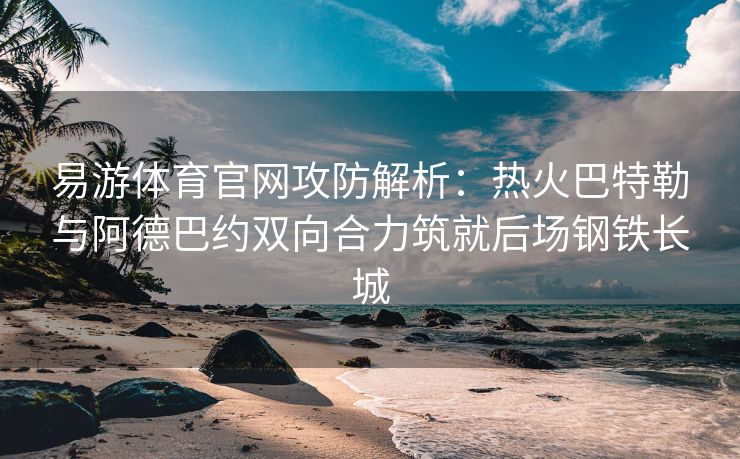 易游体育官网攻防解析：热火巴特勒与阿德巴约双向合力筑就后场钢铁长城  第2张